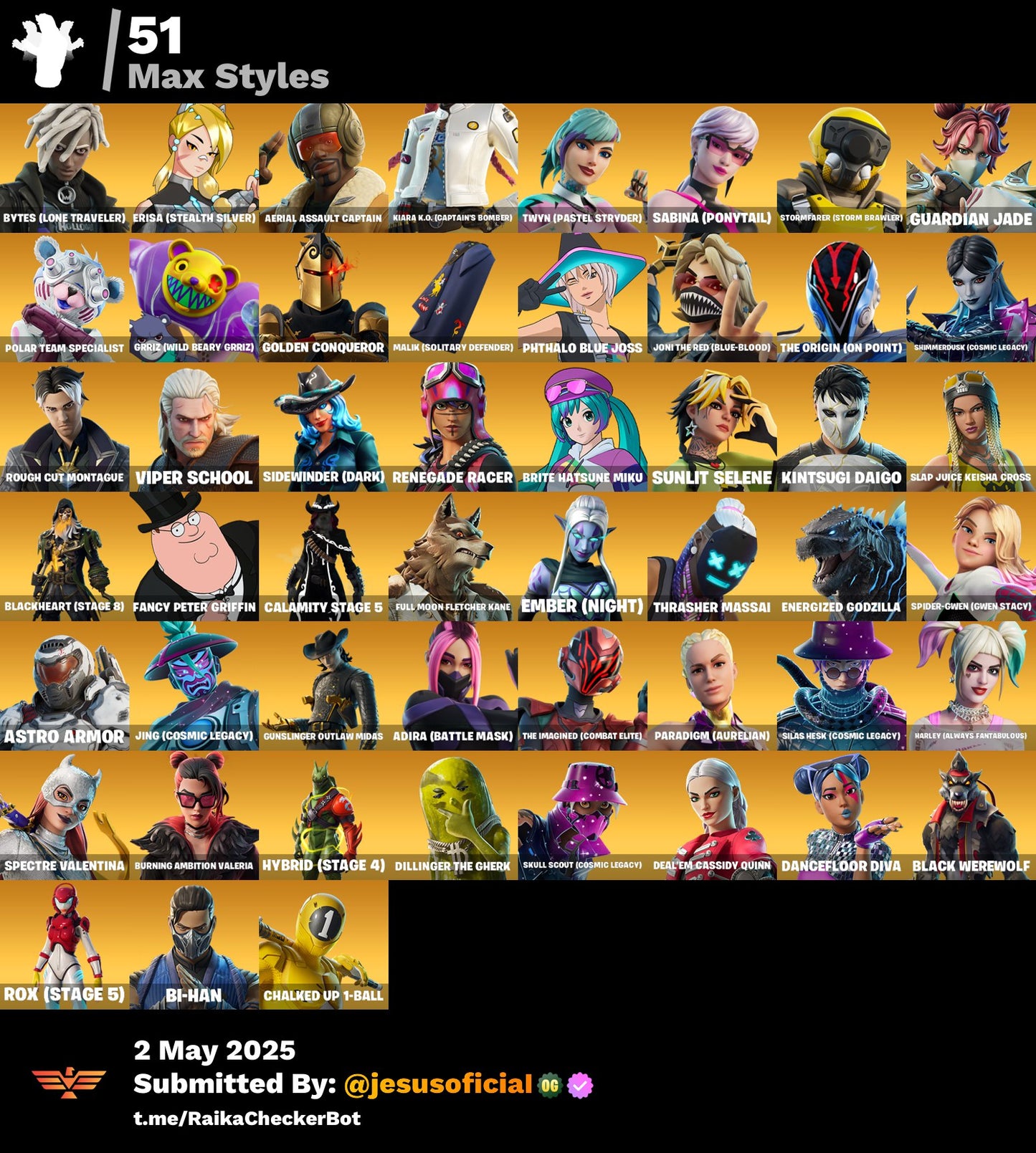 CUENTA FORTNITE 175 SKINS "TRILOGY + SAKURA"