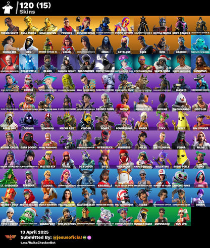 FORTNITE ACCOUNT 83 SKINS "JELTY + GOLD MIDAS" - ALL PLATFORMS