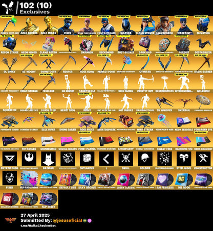 CUENTA FORTNITE 111 SKINS "STW OG + MERRY MINT AXE + PASE MARVEL OG"